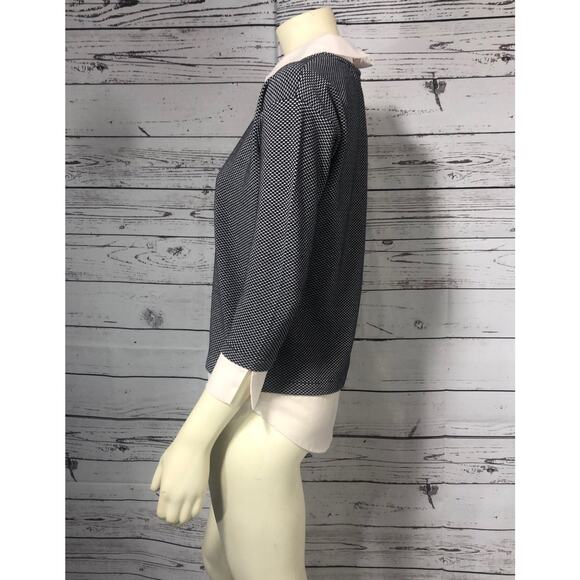 Ann Taylor preppy dressy sweater with attached blouse underneath size XS - Picture 1 of 12
